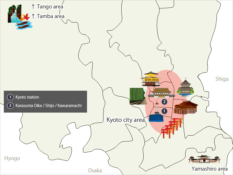 Kyoto map