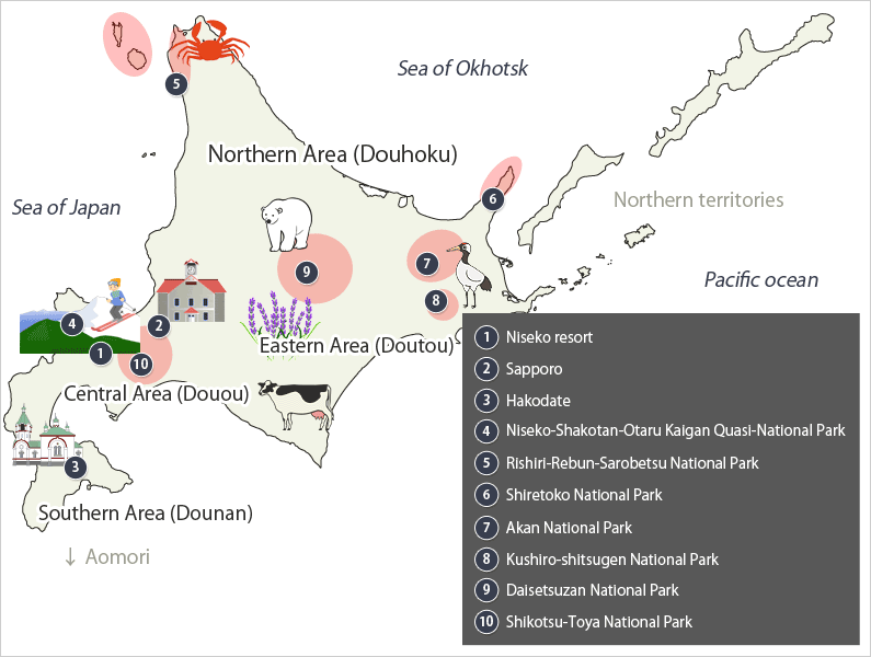 Hokkaido map